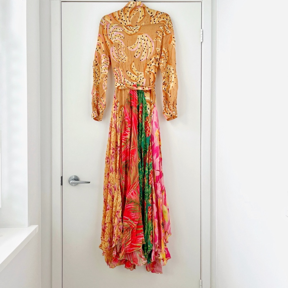NWOT FARM Rio Mixed Prints Maxi Chemise Dress XL - Picture 8 of 16